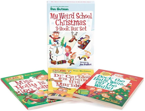 My Weird School Christmas 3-Book Box Set by Dan Gutman, Jim Paillot, 9780062424365