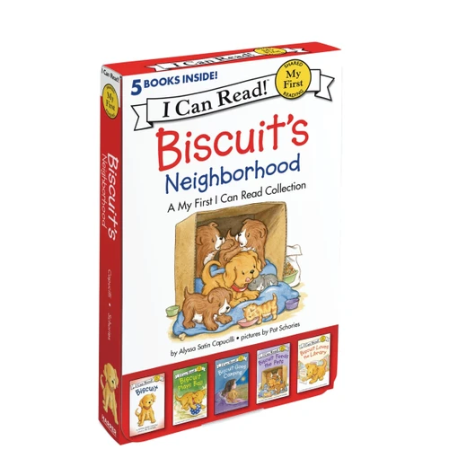 Biscuit's Neighborhood (A Box of 5 Stories for Beginning Readers and Dog Lovers) by Alyssa Satin Capucilli, Pat Schories, 9780062688262