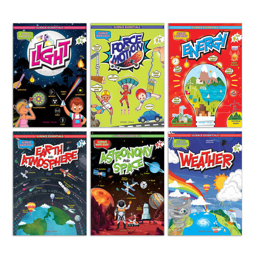 Science Essentials: Science Made Easy Boxed Set [Box Set of 6 Books] / Illustrated Science Book for Kids / Simplified Concepts of Science / Kids' Book by Wonder House Books, 9789358561470