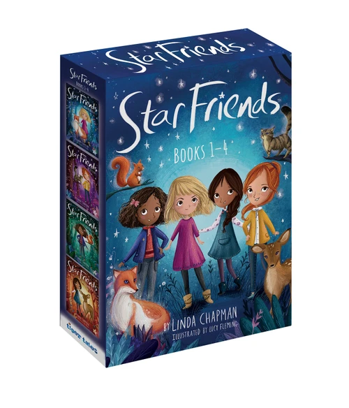 Star Friends 4-Book Boxed Set, Books 1-4 (Mirror Magic; Wish Trap; Secret Spell; Dark Tricks) by Linda Chapman, Lucy Fleming, 9781664340565