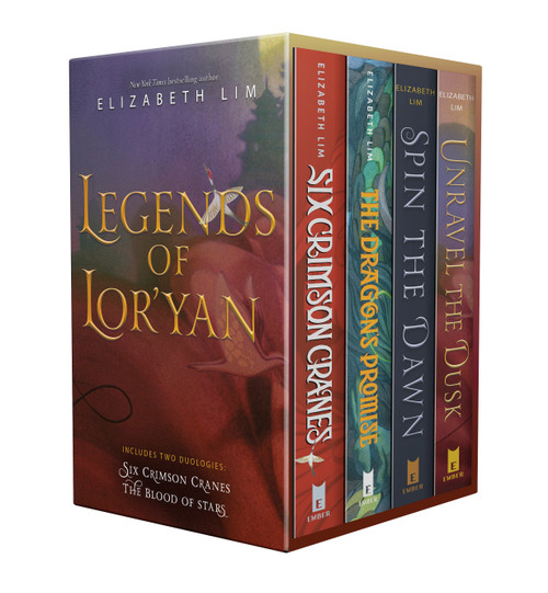 Legends of Lor'yan 4-Book Boxed Set (Six Crimson Cranes; The Dragon's Promise; Spin the Dawn; Unravel the Dusk) by Elizabeth Lim, 9780593712528
