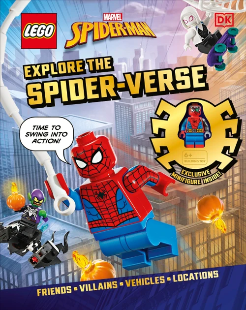 LEGO Marvel Spider-Man Explore the Spider-Verse (With Exclusive LEGO Spider-Man Minifigure) by DK, 9780593965702