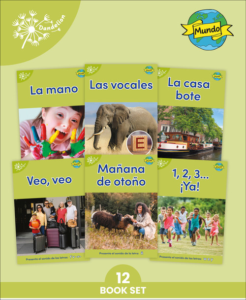 Phonic Books Dandelion Mundo Spanish Decodables Set 1 (12 books) LATAM Spanish by Phonic Books, 9798217134892