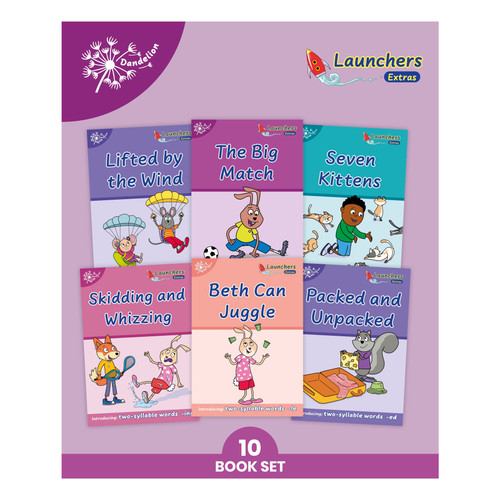 Phonic Books Dandelion Launchers Extras Stages 16-20 (Simple two-syllable words and suffixes) by Phonic Books, 9780593847138