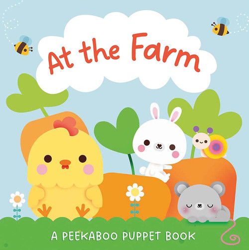 At the Farm: A Peekaboo Puppet Book (Includes Board Book and Glove with 5 Finger Puppets!) by Yoyo Books, Luli Bunny, 9789465055633