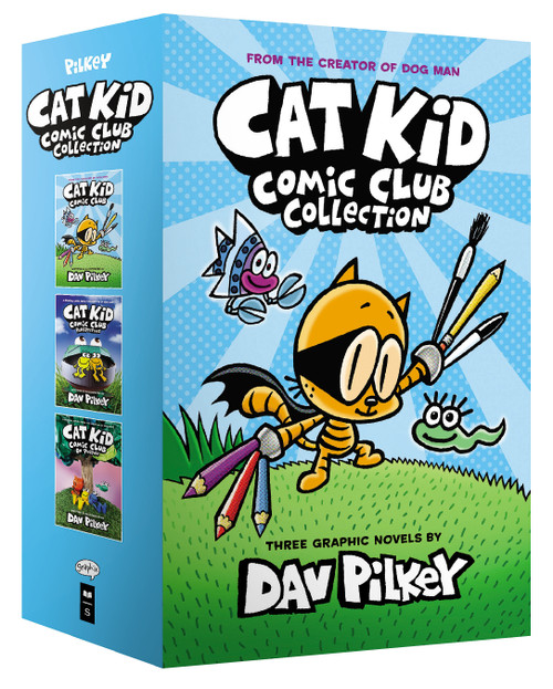 The Cat Kid Comic Club Collection: From the Creator of Dog Man (Cat Kid Comic Club #1-3 Boxed Set) by Dav Pilkey, Dav Pilkey, 9781338864397