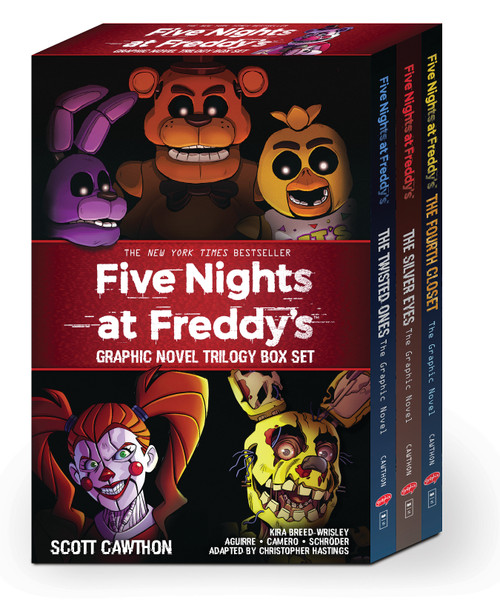 Five Nights at Freddy's Graphic Novel Trilogy Box Set by Scott Cawthon, Kira Breed-Wrisley, Christopher Hastings, Diana Camero, Claudia Aguirre, Claudia Schröder, 9781339012513