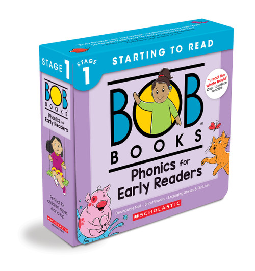 Bob Books - Phonics for Early Readers Box Set of 12 Paperbacks | Decodable Phonics Books, Ages 4 and up, Kindergarten (Stage 1: Starting to Read) by Liza Charlesworth, Amy Jindra, 9781339023847