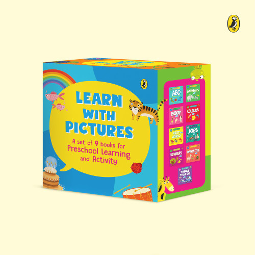 Learn with Pictures: Boxset (A set of 9 books for Preschool learning and activity) by Penguin India Editorial Team, 9780143459231