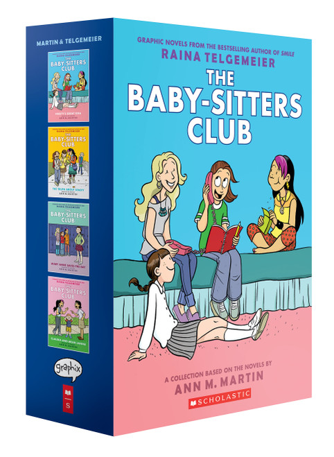 The Baby-sitters Club #1-4 Graphic Novel Box Set by Raina Telgemeier, Raina Telgemeier, Ann M. Martin, 9781546163879