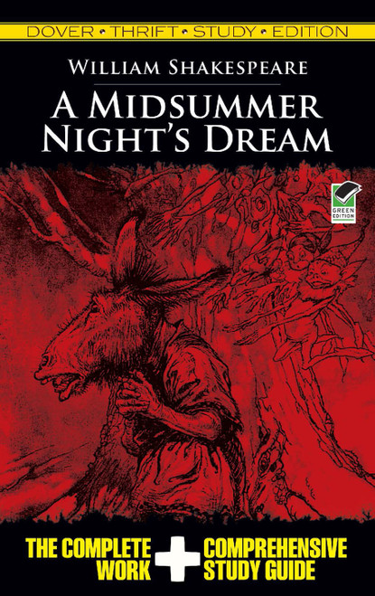 A Midsummer Night's Dream Thrift Study Edition by William Shakespeare, 9780486475745