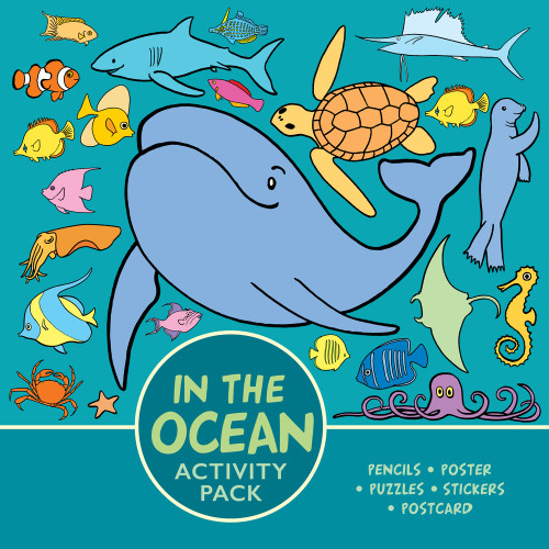 In the Ocean Activity Pack (Pencils, Poster, Puzzles, Stickers, Postcard) by New Holland Publishers, 9781921580789