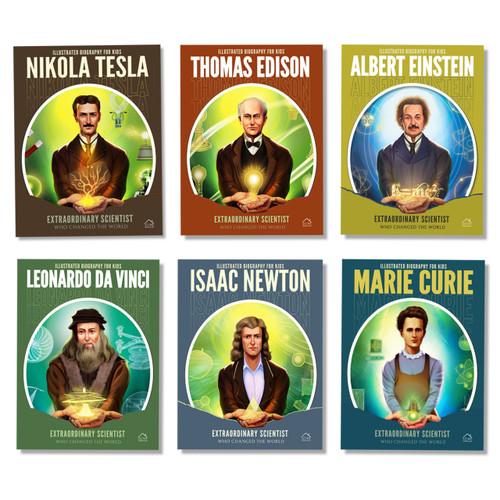 Illustrated Biography for Kids: Extraordinary Scientists who Changed the World (Set of 6 Books) by Wonder House Books, 9789358562033