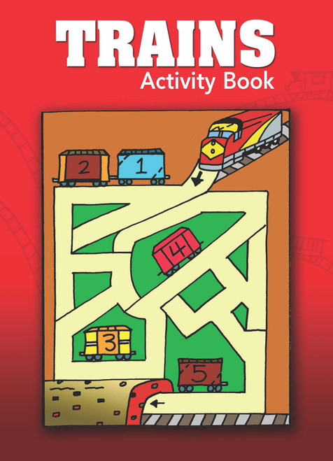 Trains Activity Book (Miniature Edition) by Becky Radtke, 9780486456836