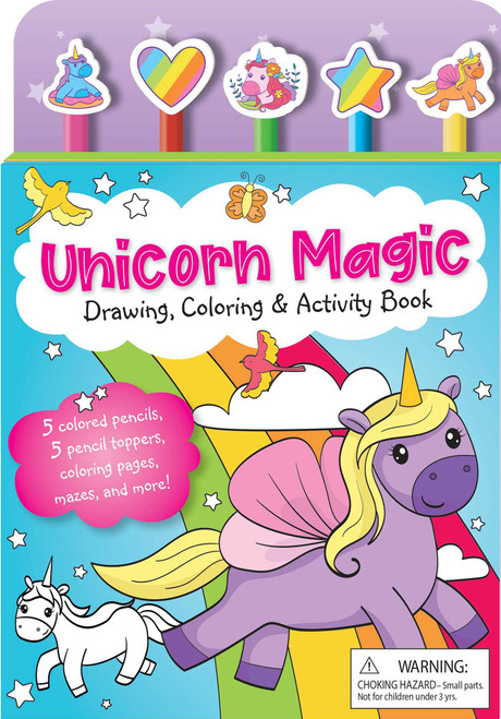 Unicorn Magic Pencil Toppers (Drawing, Coloring & Activity Book) by Editors of Silver Dolphin Books, 9781645174219