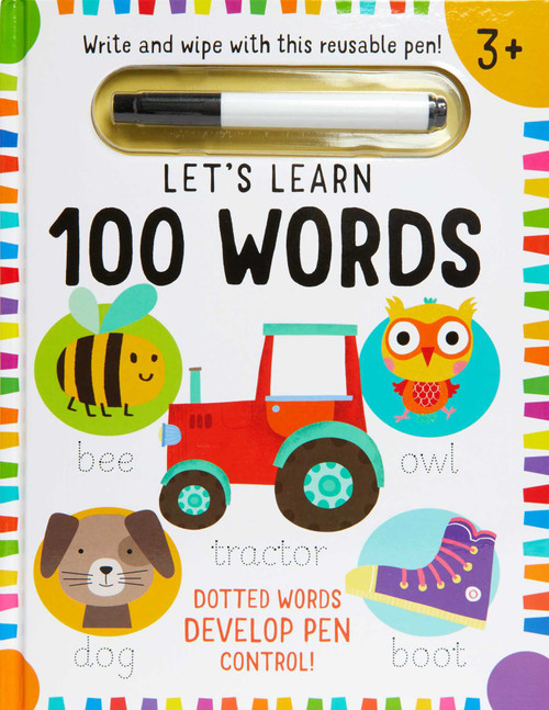 Let's Learn: First 100 Words (Write and Wipe) by Insight Editions, 9781647220396