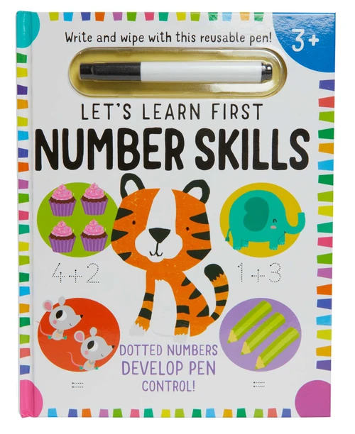 Let's Learn: First Number Skills (Write and Wipe) by Insight Editions, 9781647220426