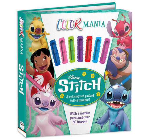 Disney: Colormania Stitch (with 7 markers and over 30 images packed full of mischief!) by IglooBooks, 9781835449691