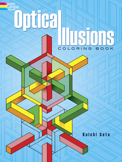 Optical Illusions Coloring Book by Koichi Sato, Coloring Books for Adults, 9780486283302