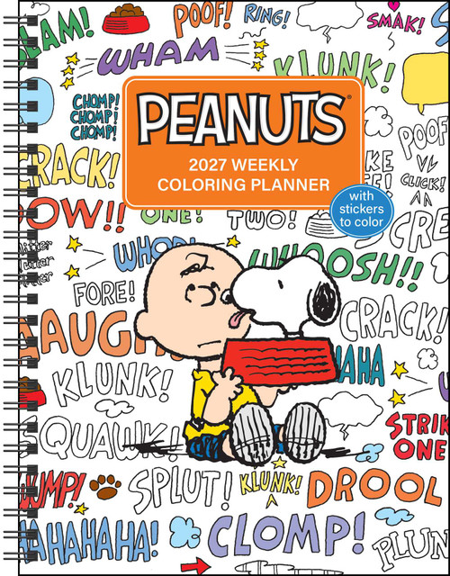 PEANUTS® 2027 Monthly/Weekly Coloring Calendar with Stickers to Color by Peanuts Worldwide LLC, Charles M. Schulz, 9798881611392