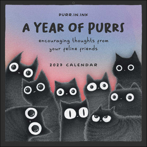 A Year of Purrs 2027 Wall Calendar by Luis Coelho, 9798881609658