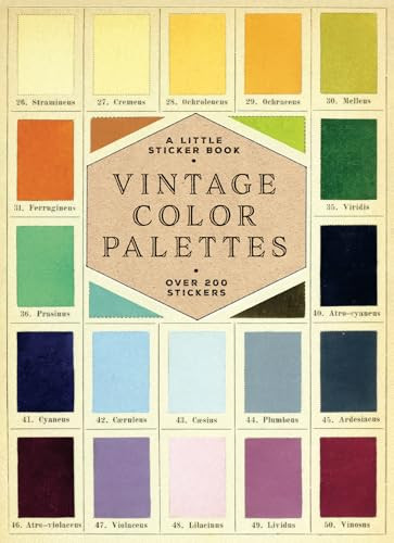 Vintage Color Palettes (A Little Sticker Book) (Miniature Edition) by Skittledog, 9781837761388