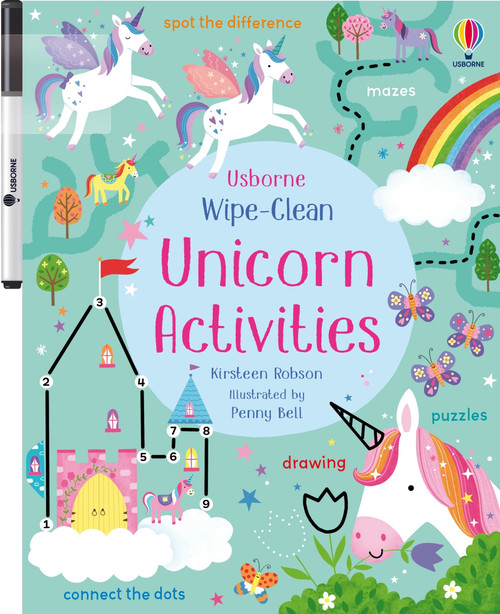 Wipe-Clean Unicorn Activities by Kirsteen Robson, Penny Bell, 9781805078579