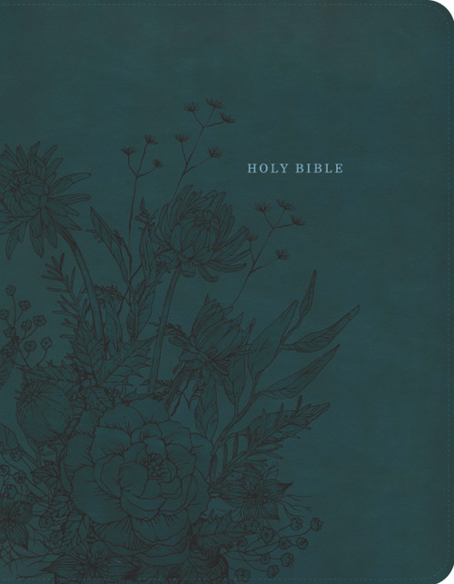 NASB Notetaking Bible, Large Print, Peacock Floral LeatherTouch, Zipper Edition by Holman Bible Publishers, 9798384562078