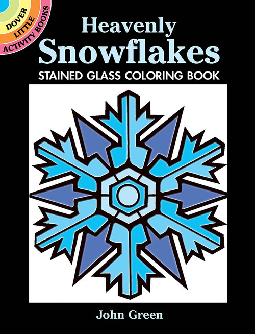 Heavenly Snowflakes Mini Stained Glass Coloring Book (Miniature Edition) by John Green, 9780486449234