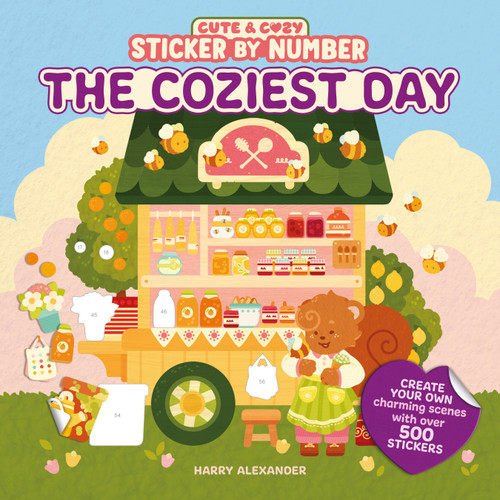 Cute & Cozy Sticker by Number: The Coziest Day by Harry Alexander, 9780486858715