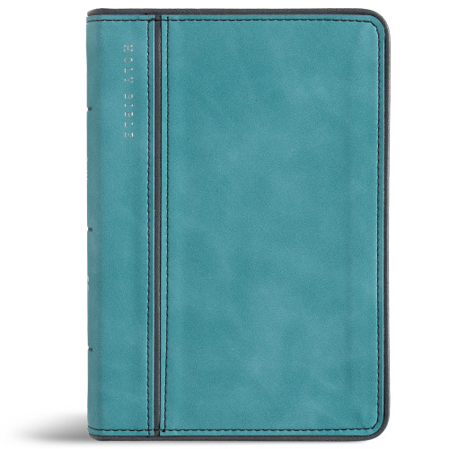 CSB Large Print Compact Reference Bible, Optimal Type, Digital Study Edition, Teal LeatherTouch (Miniature Edition) by CSB Bibles by Holman, 9798384552994