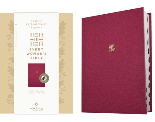 NLT Every Woman's Bible, Filament Enabled (Hardcover Cloth, Royal Burgundy, Indexed, Red Letter) by New Living Translation, Tyndale, Naomi Cramer Overton, 9798400523403