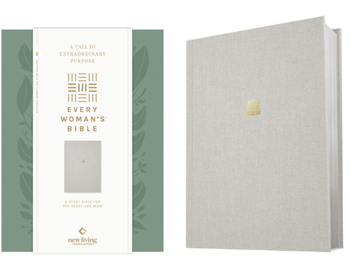 NLT Every Woman's Bible, Filament Enabled (Hardcover Cloth, Soft Gray, Red Letter) by New Living Translation, Tyndale, Naomi Cramer Overton, 9798400523410