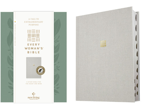 NLT Every Woman's Bible, Filament Enabled (Hardcover Cloth, Soft Gray, Indexed, Red Letter) by New Living Translation, Tyndale, Naomi Cramer Overton, 9798400523427