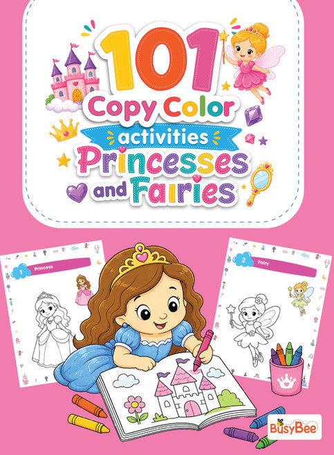 101 Copy Color: Princesses and Fairies by PEGASUS, 9788131984482