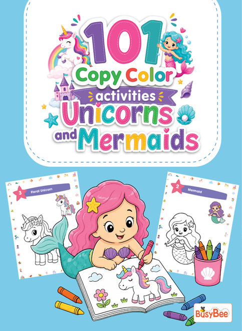 101 Copy Color: Unicorns and Mermaids by PEGASUS, 9788131984499