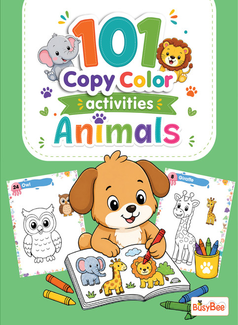 101 Copy Color: Animals by PEGASUS, 9788131984505