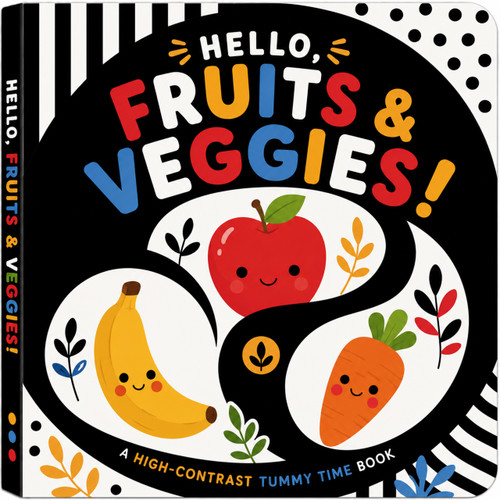 Hello, Fruits & Veggies! - Tummy Time by PEGASUS, 9788131985649