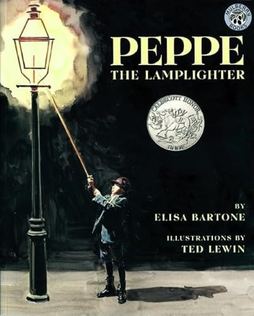 Peppe the Lamplighter (A Caldecott Honor Award Winner) - 9780688154691 by Elisa Bartone, Ted Lewin