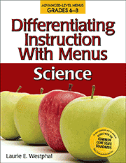 Differentiating Instruction with Menus: Science (Grades 6-8) by Laurie Westphal, 9781593633684