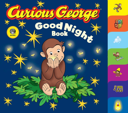 Curious George Good Night Book Tabbed Board Book by H. A. Rey, 9780618777112