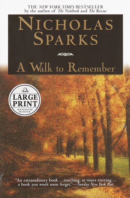 A Walk to Remember - 9780375728006 by Nicholas Sparks, 9780375728006