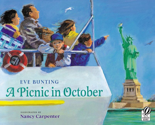 A Picnic in October by Eve Bunting, Nancy Carpenter, 9780152050658