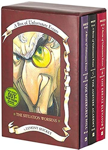 A Series of Unfortunate Events Box: The Situation Worsens (Books 4-6) by Lemony Snicket, Brett Helquist, 9780060095567
