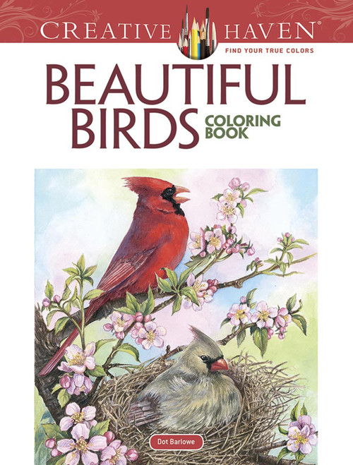 Creative Haven Beautiful Birds Coloring Book by Dot Barlowe, 9780486804019