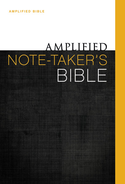 Amplified Note-Taker's Bible, Hardcover by  Zondervan, 9780310432180