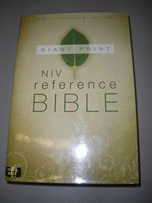 NIV, Reference Bible, Giant Print, Hardcover, Indexed by  Zondervan, 9780310435068