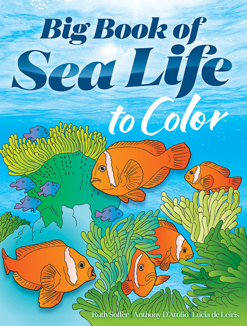 Big Book of Sea Life to Color by Ruth Soffer, Anthony D'Attilio, Lucia de Leiris, 9780486466811