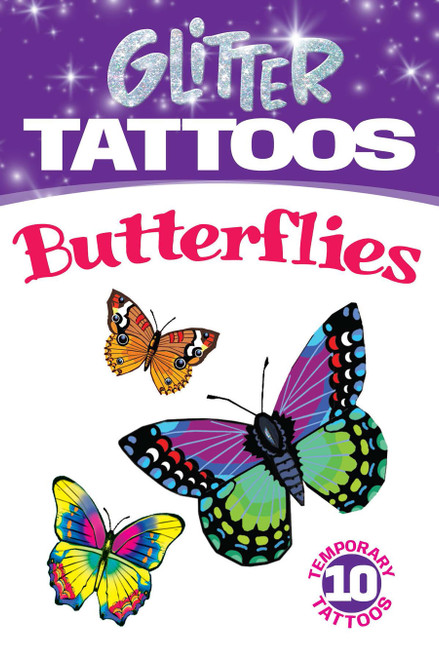 Glitter Tattoos Butterflies (Miniature Edition) by Jan Sovak, 9780486456539