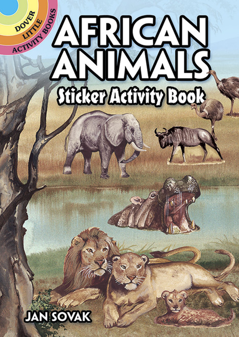 African Animals Sticker Activity Book (Miniature Edition) by Jan Sovak, 9780486407494